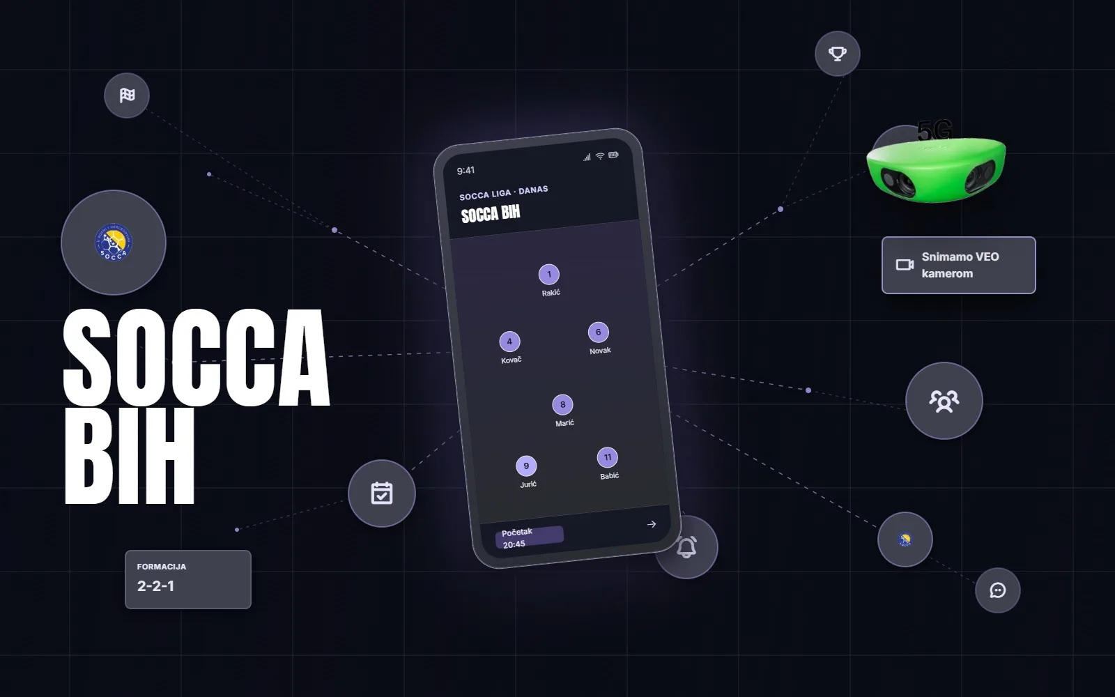 SOCCA liga donosi potpuno novo iskustvo: Sve utakmice uživo, Veo 5G kamere i mobilna aplikacija
